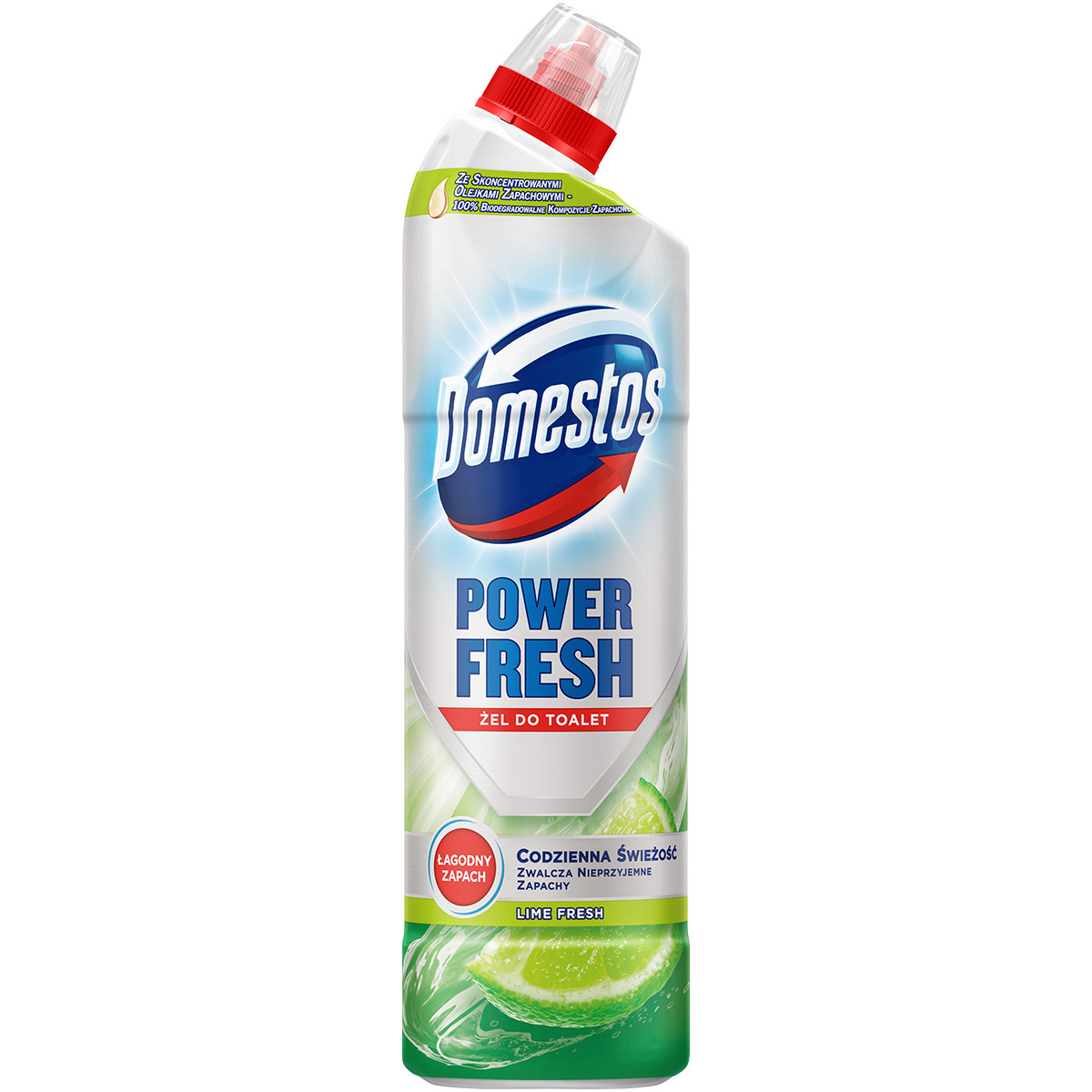 Odkryj Domestos Power Fresh Lime, który skutecznie usuwa kamień w toalecie
