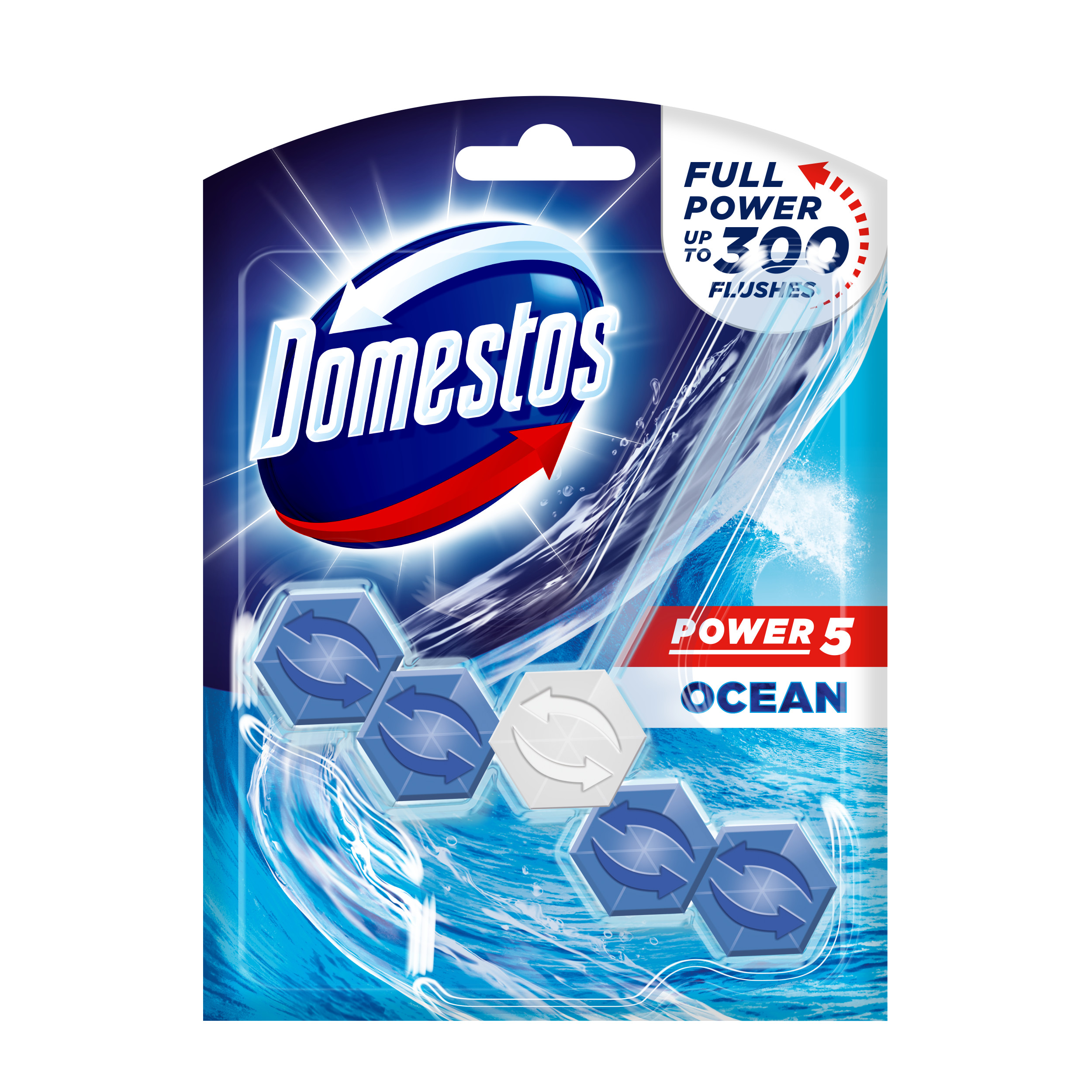 Domestos Power 5 Ocean Toilet Block | Domestos