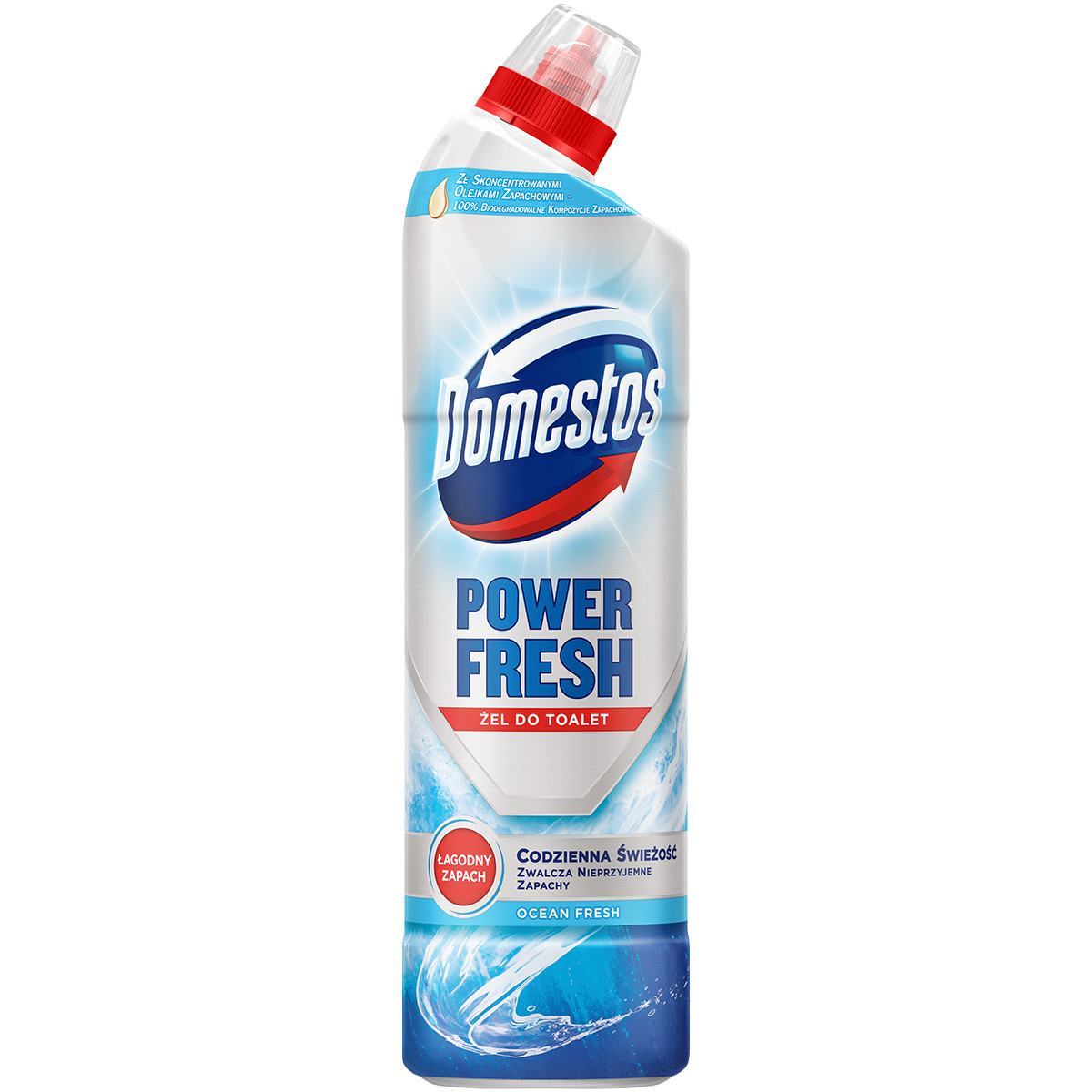 Odkryj Domestos Power Fresh Ocean, który skutecznie usunie kamień w toalecie
