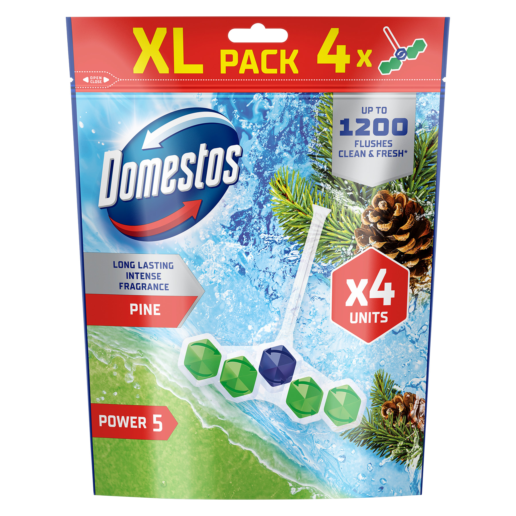 Domestos Power 5 Pine 4 x 50 g