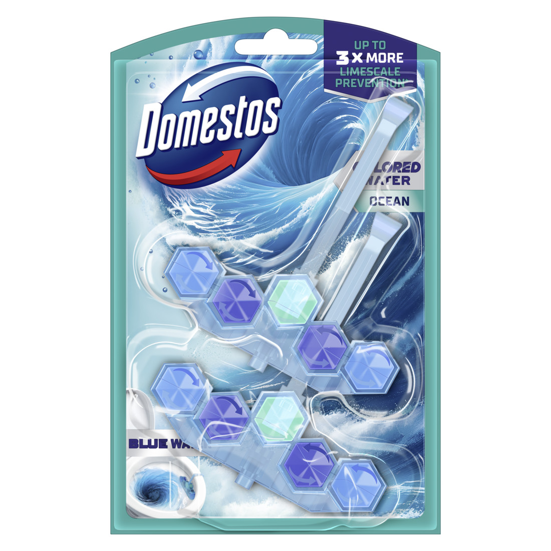 Domestos Blue Water WC-frissítő blokk Ocean
