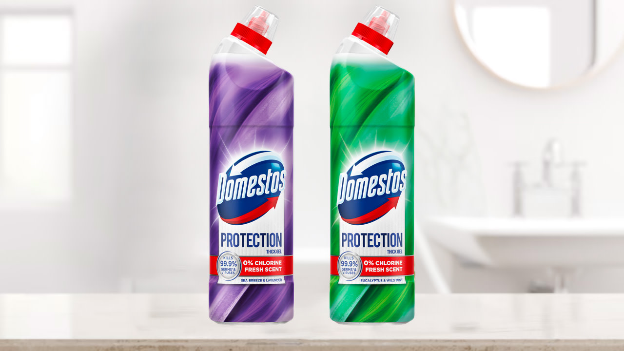 Domestos Protection gélek - klór nélküli fertőtlenítés