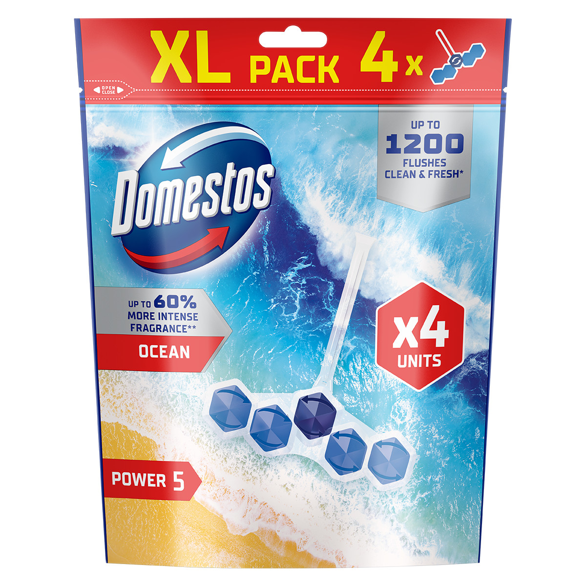 Domestos Power 5 ocean x4