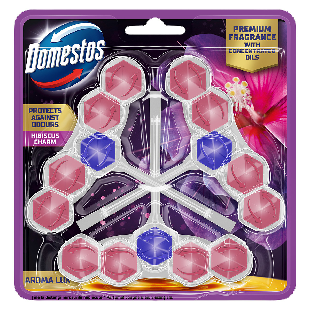 Domestos Aroma Lux Hibiscus x3