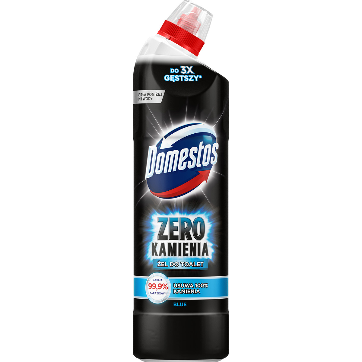 Poznaj Domestos Zero Kamienia Blue i pozbądź się 99,9% bakterii i 100% kamienia w toalecie
