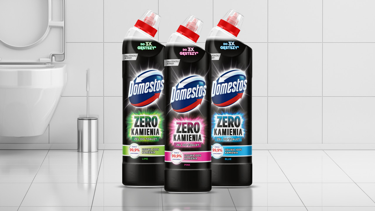 Odkryj produkty Domestos, dzięki którym skutecznie usuniesz kamień