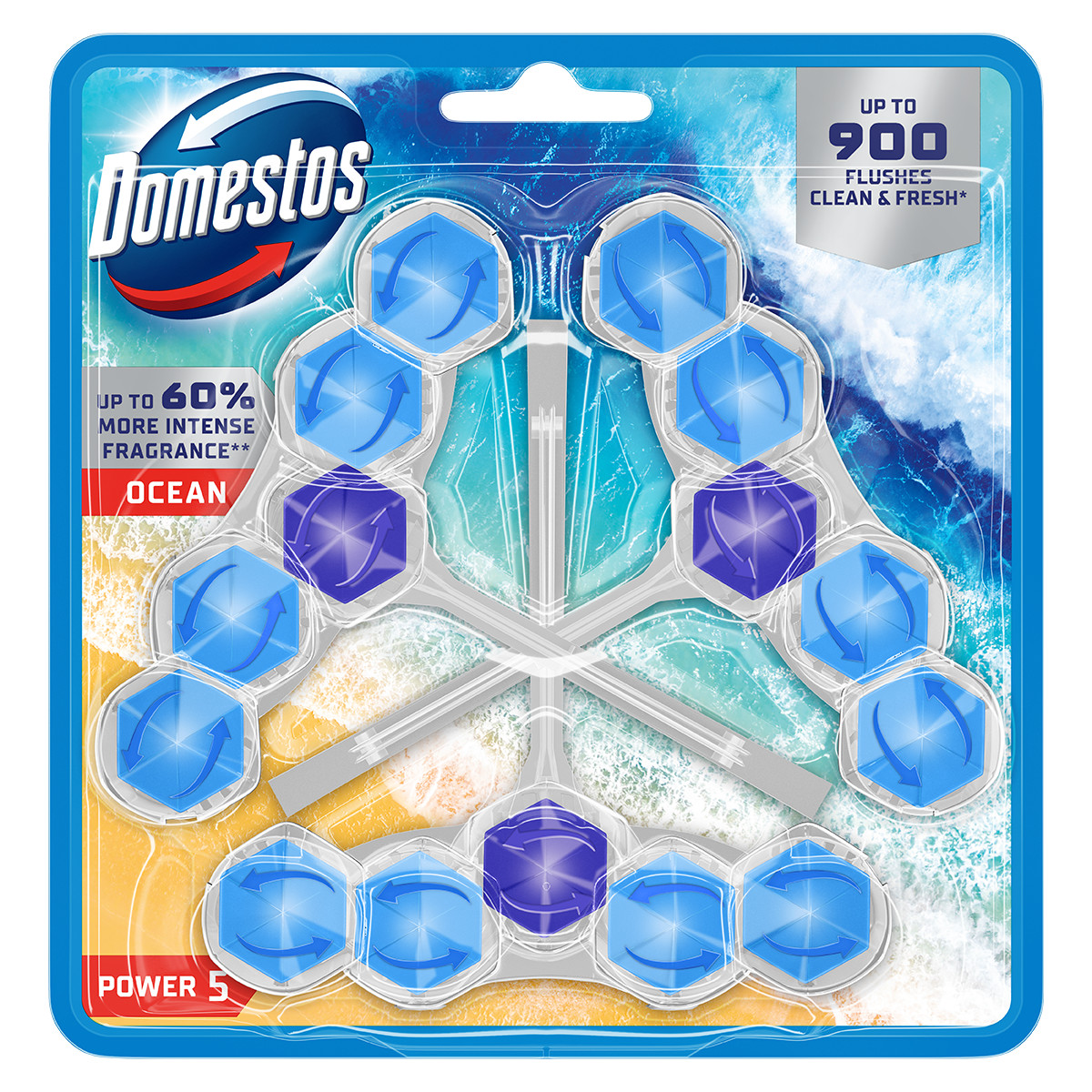 Domestos Power 5 ocean x3